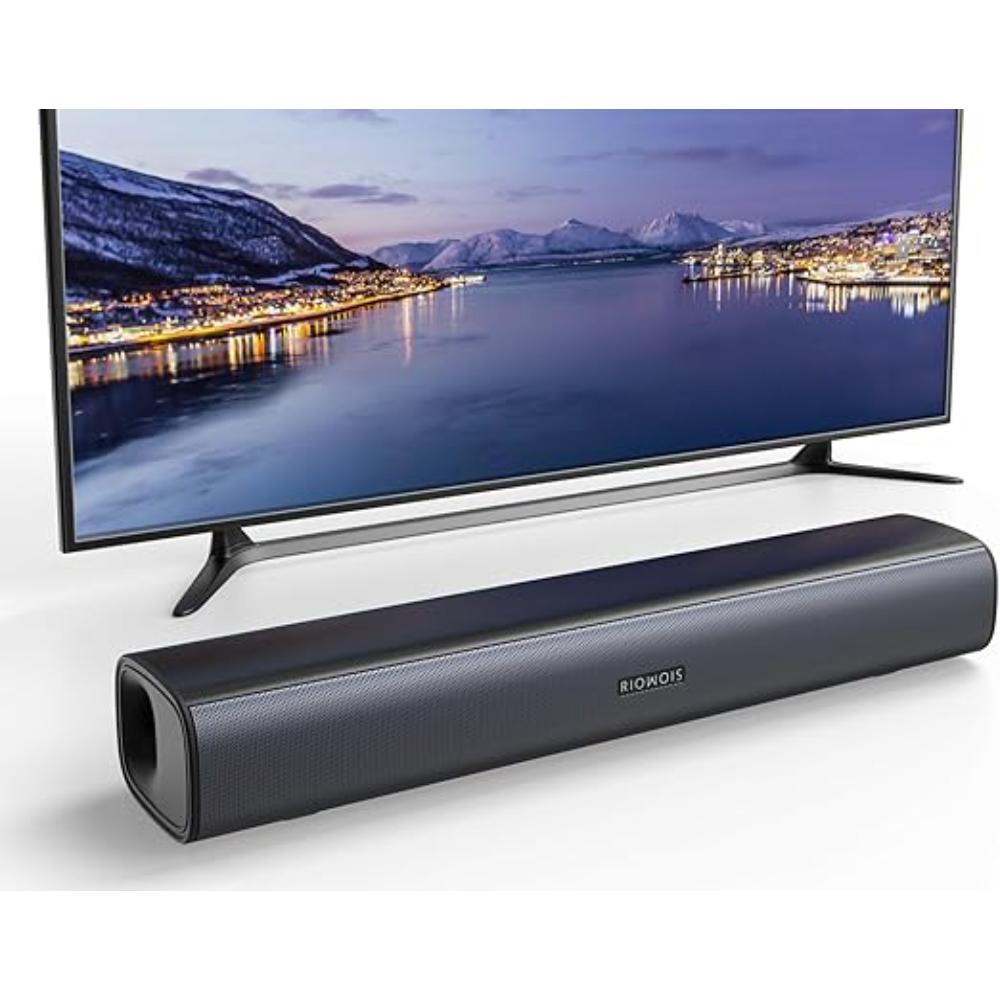 Barra de sonido para Smart TV, diseño compacto y fácil de configurar