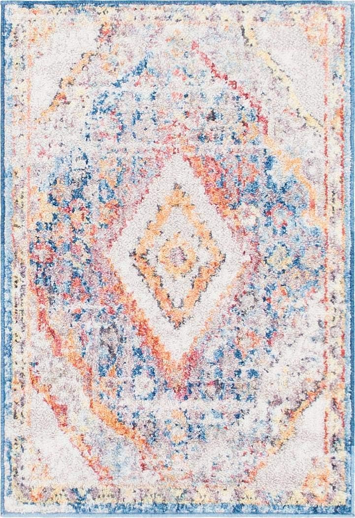 Unique Loom Brighton Collection - Alfombra vibrante con estampado tradicional,...