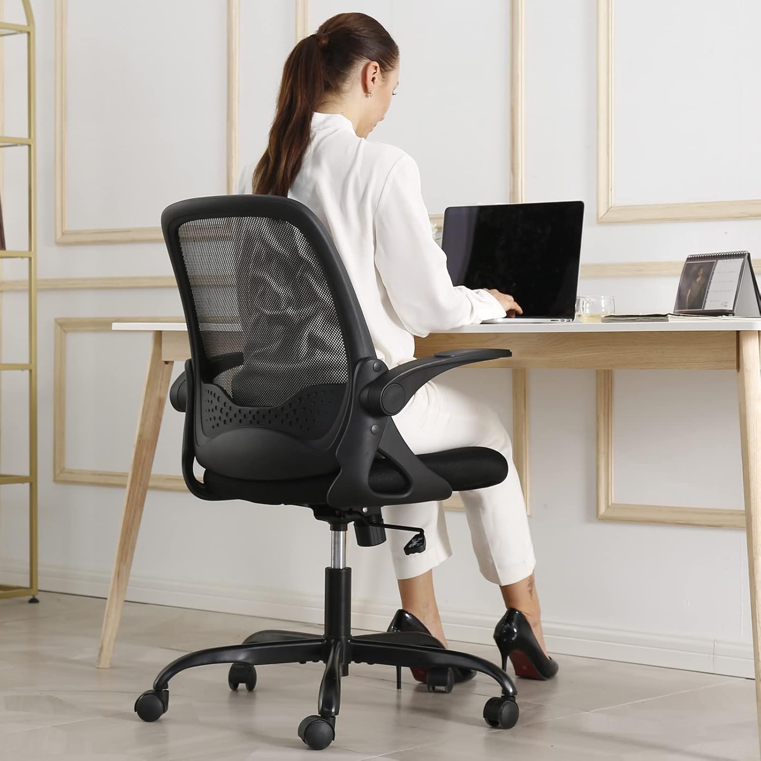 KERDOM Silla de oficina, silla de escritorio ergonómica, silla de computadora...