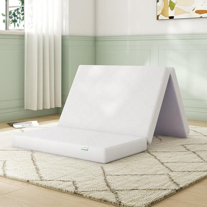 Colchón plegable tamaño matrimonial, colchón plegable de espuma cómoda sensible