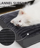 Vonabem Cama mediana lavable con funda extraíble, impermeable, cama de franela...