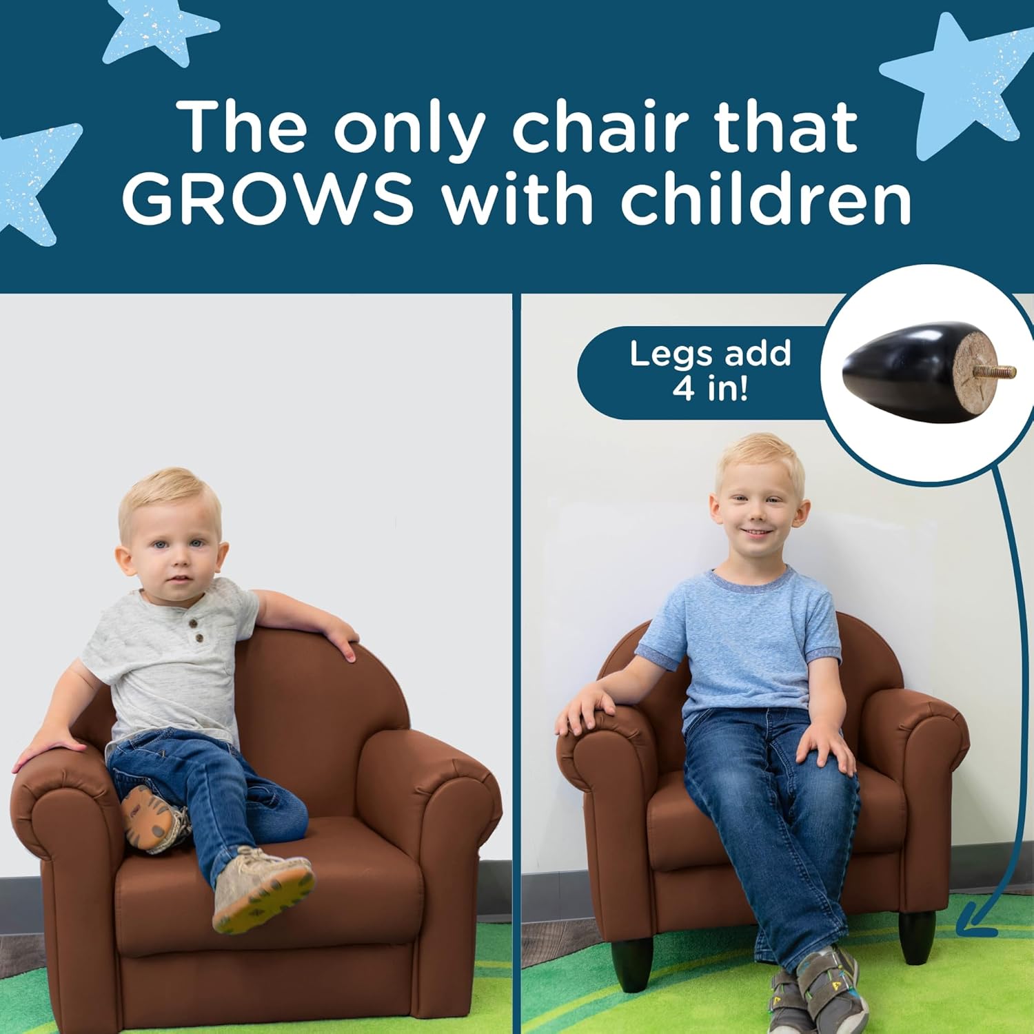 Children's Factory As We Grow - Silla para niños pequeños, asientos flexibles...
