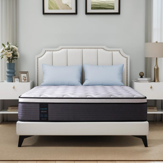 Colchón de tamaño individual, colchón híbrido de 12 pulgadas para niños, cama