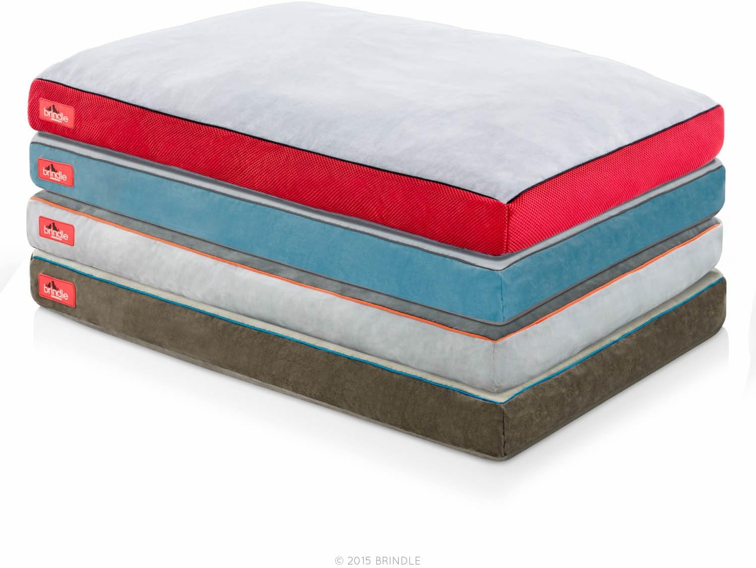 BRINDLE Cama para perros de espuma viscoelástica con cubierta lavable...