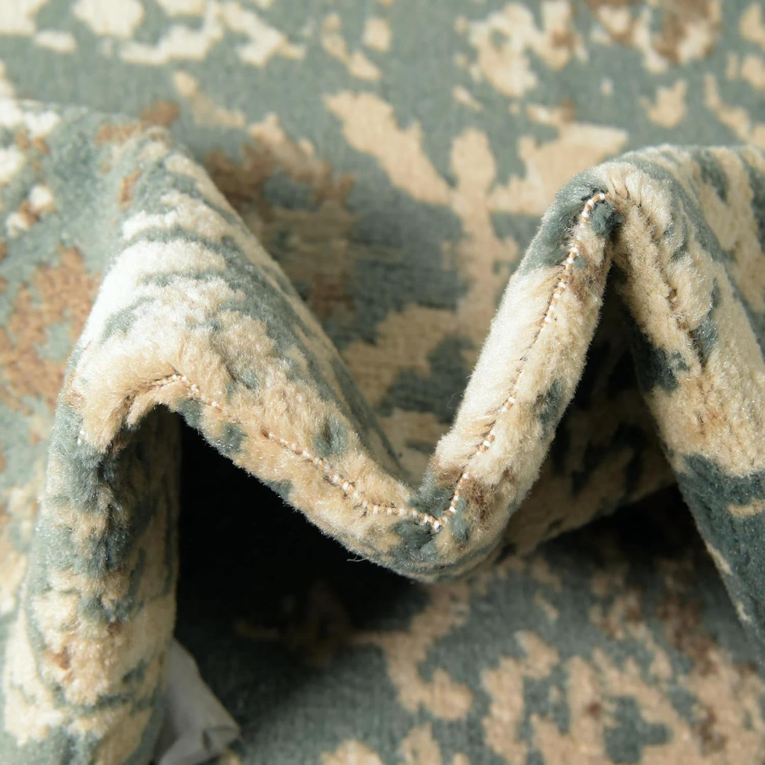 Rugs.com Mojave Collection - Alfombra mediana verde de 5 x 8 pies, perfecta...