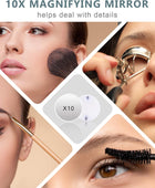 Fenair Espejo de maquillaje grande con luces de 32 x 23 pulgadas, espejo...