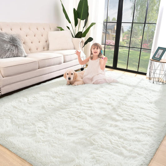 Jelymark - Alfombra de interior peluda, mullida y supersuave para dormitorio,...