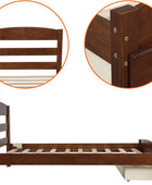Harper & Bright Designs Cama individual con cajones de almacenamiento, cama...
