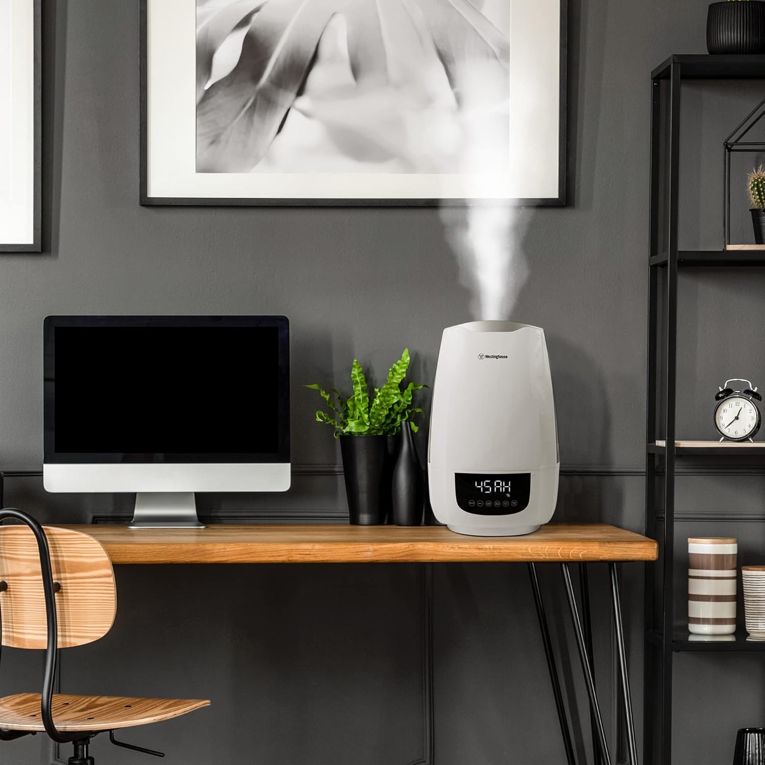 Westinghouse Humidificador ultrasónico digital de niebla fría para dormitorios,...