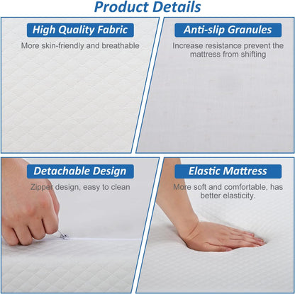 Colchón Queen de espuma viscoelástica de gel de 8 pulgadas con certificado