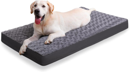 Cama para perros impermeable para perros medianos, terciopelo rosa, suave,...