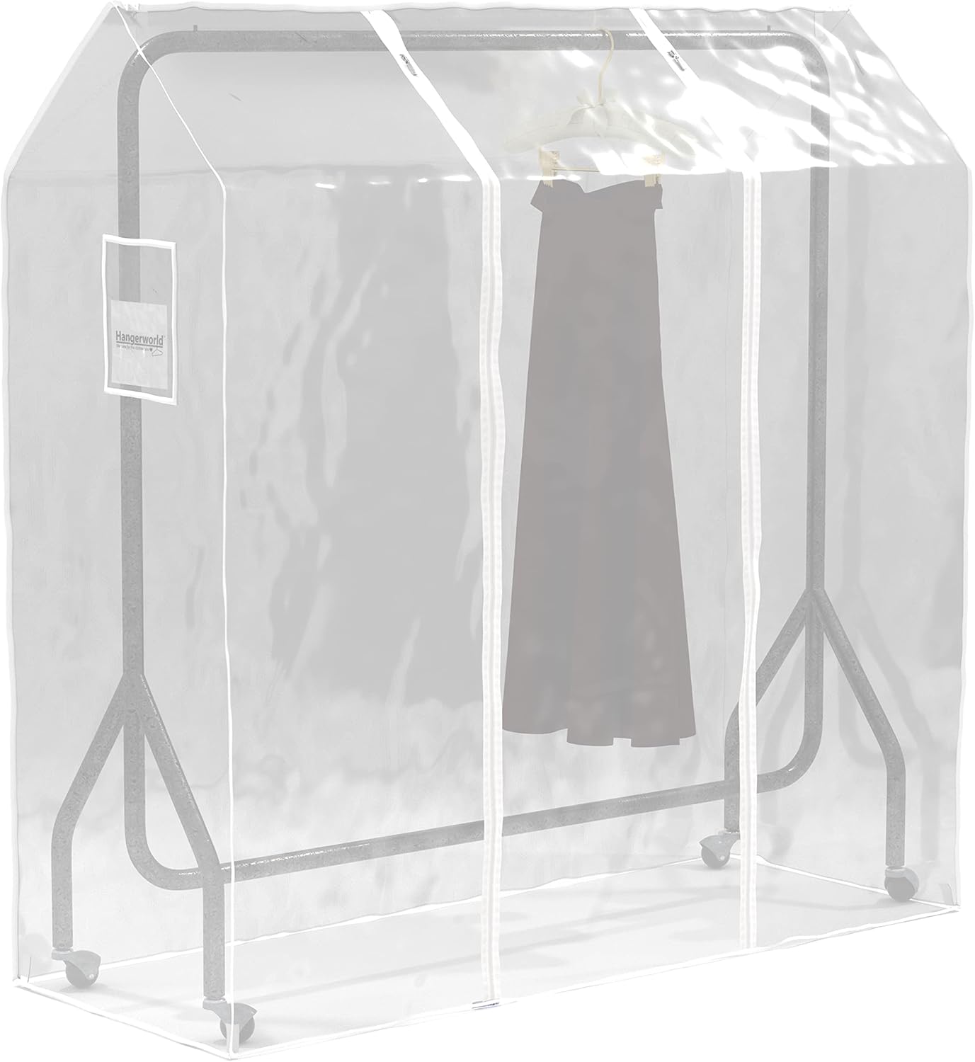 HANGERWORLD Funda transparente para ropa de 5 pies para armario abierto, a...