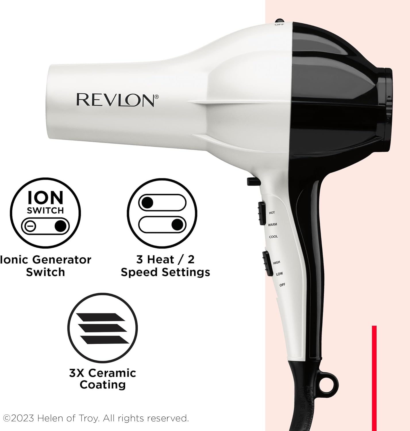 Secador de pelo Revlon con difusor 1875 W