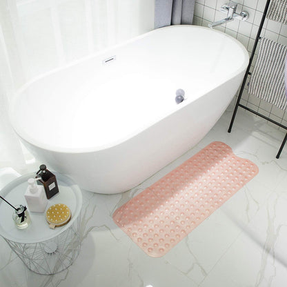 Tapetes para bañera de ducha, antideslizante, 39 x 16 pulgadas, tapete de ducha