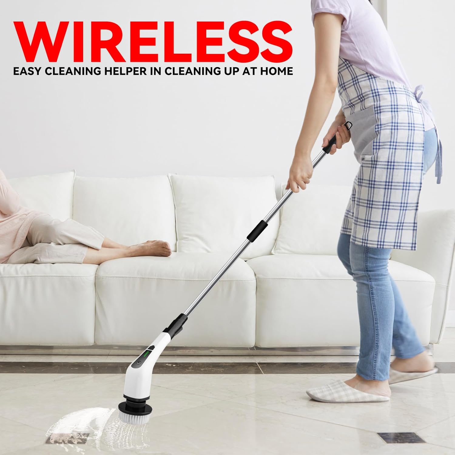 Limpieza del hogar Este limpiador eléctrico y giratorio cepillos para limpiar