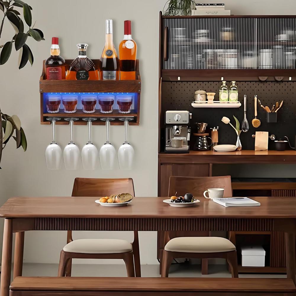 Set de 2 Repisas para Vinos y Copas TIRYIUOU