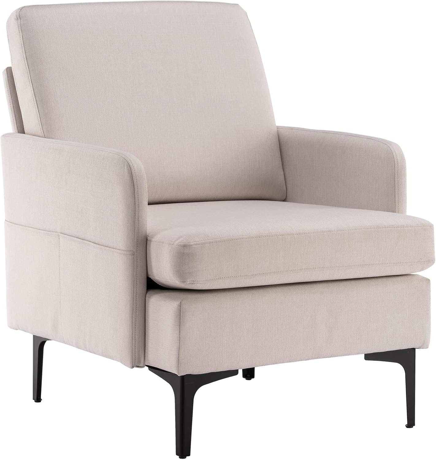 Silla de salón, cómoda silla decorativa para sofá individual, sillón tapizado,