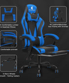 Silla de juegos con reposabrazos y reposapiés Linkage, silla de videojuegos de...
