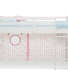Delta Children Tienda de campaña para cama tipo loft  Juego de cortinas para...