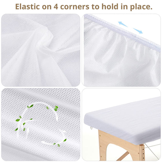 Noverlife Juego de 25 fundas de mesa de masaje desechables de 35 x 84 pulgadas,...