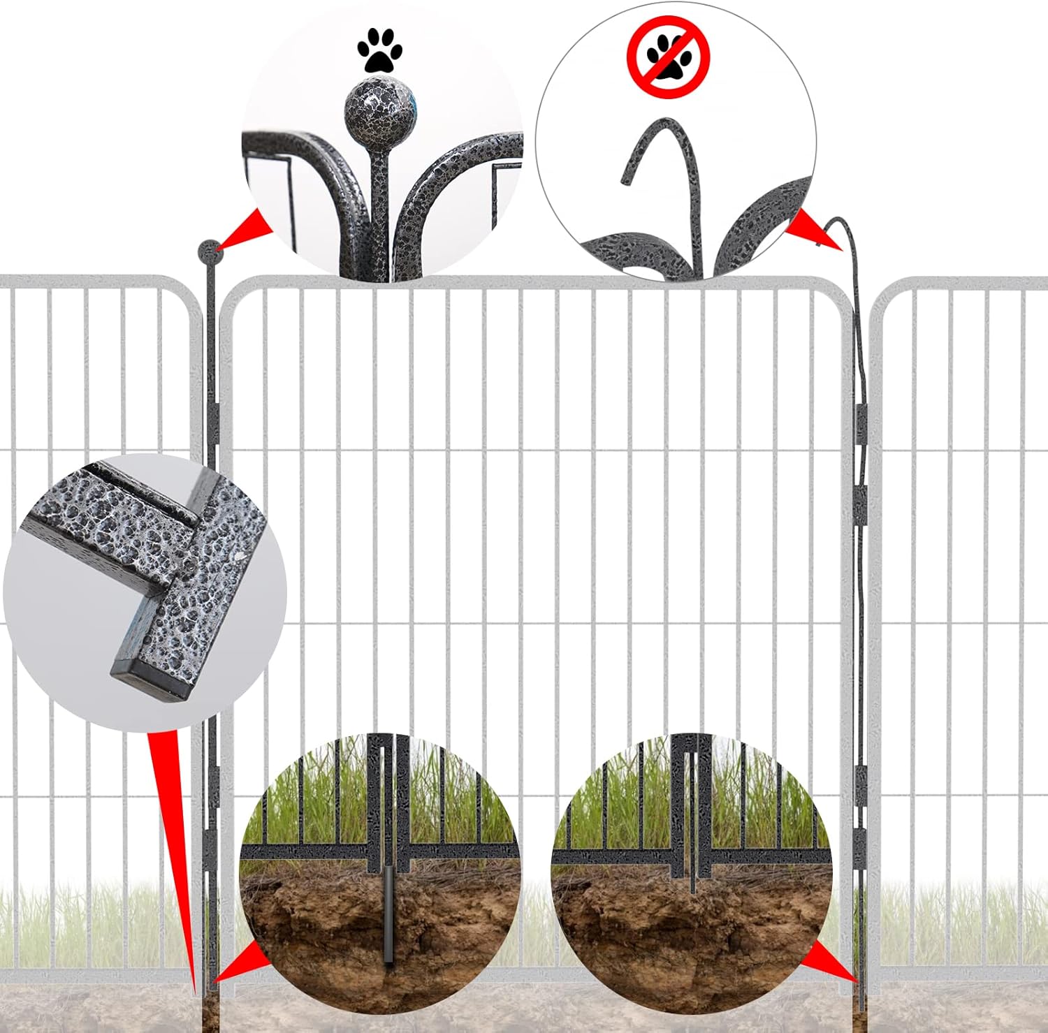 Corralito portátil para perros al aire libre, corral para perros en interiores,...