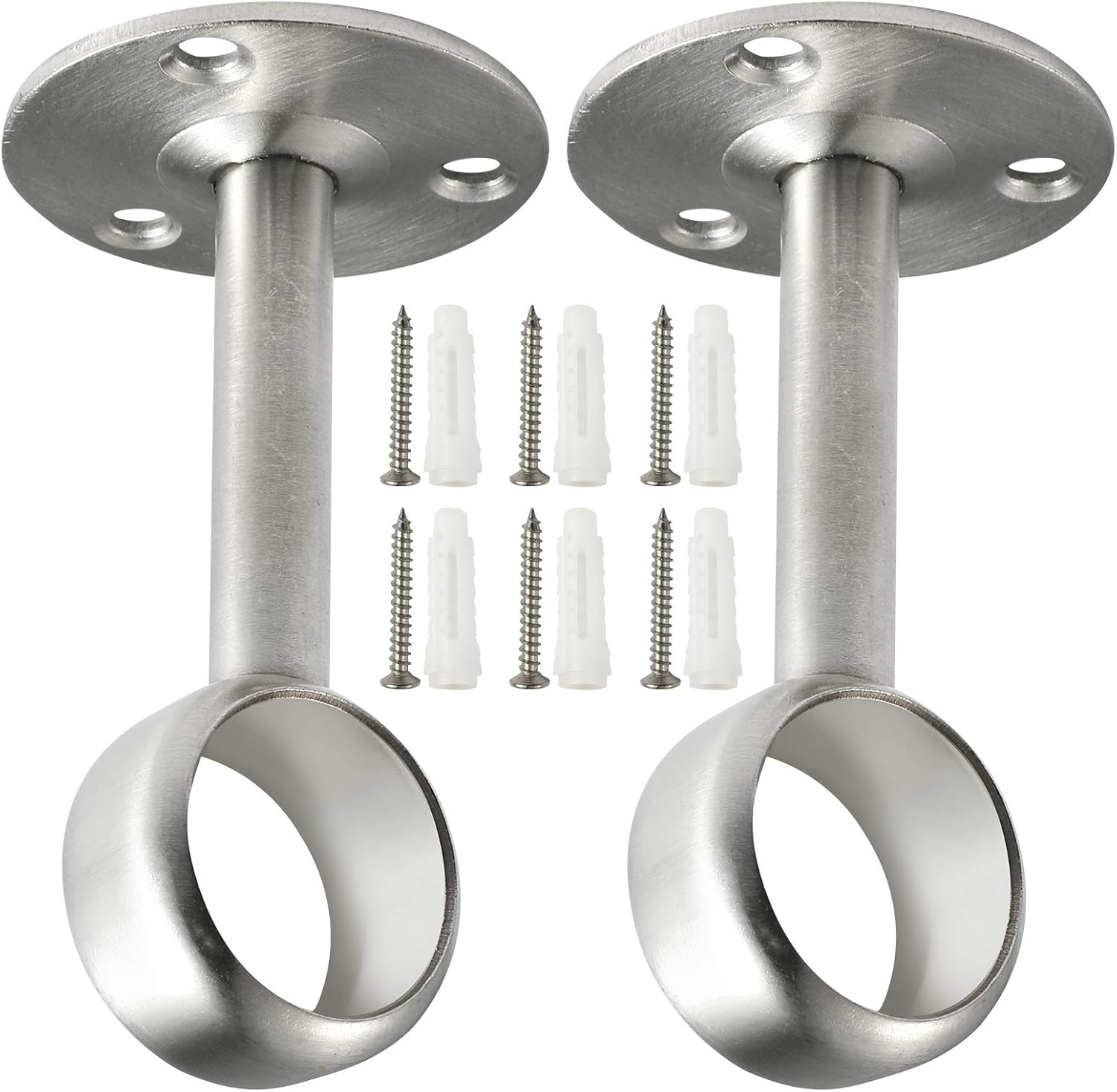 Creatyi Soportes de barra de armario resistentes para cortina de ducha,...