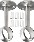 Creatyi Soportes de barra de armario resistentes para cortina de ducha,...