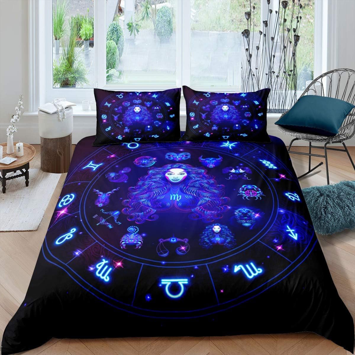 Juego de ropa de cama de Virgo de 12 constelaciones para niños, niñas y...