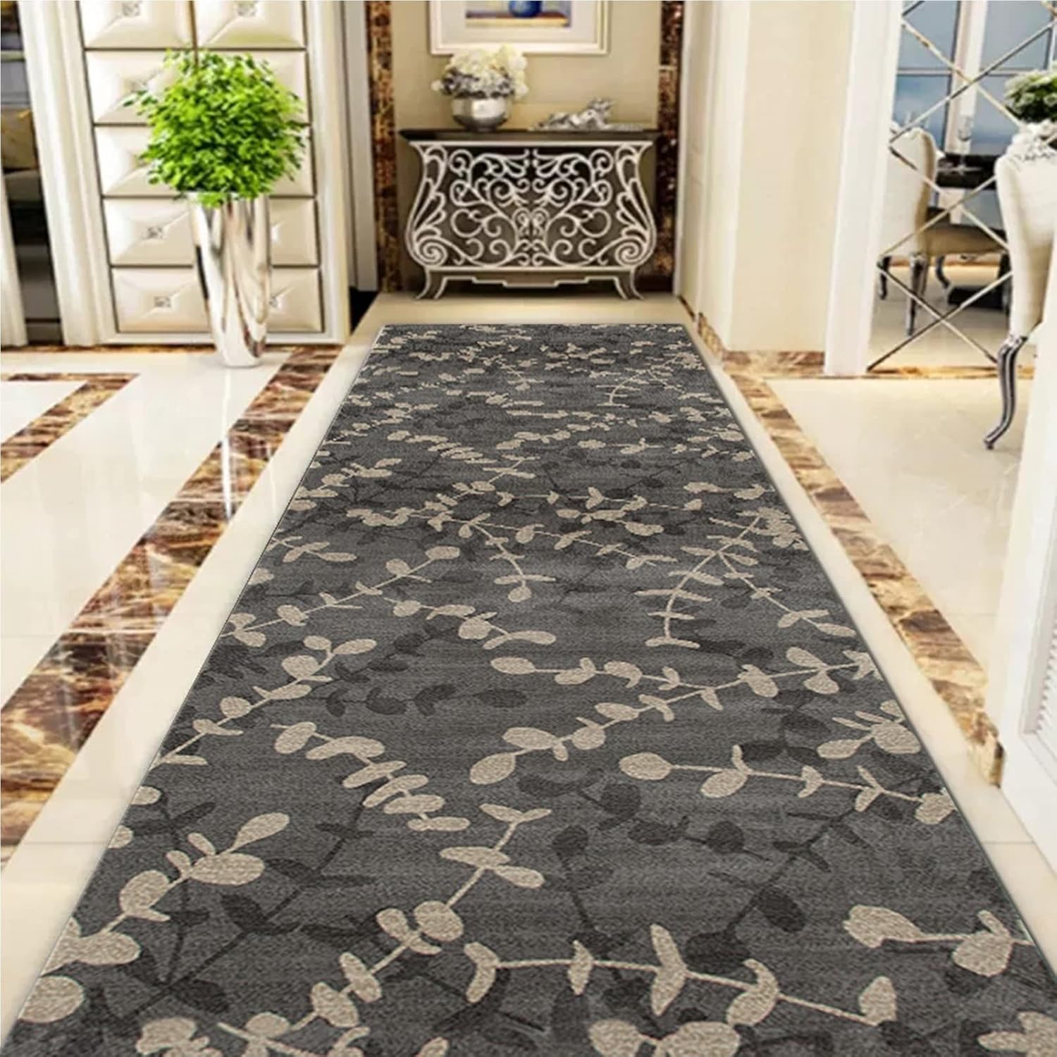 Alfombras de pasillo tradicionales para pasillo, alfombras largas con respaldo...