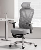 Hbada Silla de oficina ergonómica, silla de escritorio con soporte lumbar...