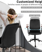 Giantex Silla de escritorio para oficina en casa, color negro, silla giratoria...