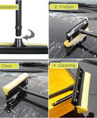Window Squeegee Cleaning Tool 2 in 1 Window Cleaning Car Squeegee Windshield