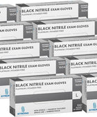 DENCO DISTRIBUTING, INC. Guantes de nitrilo platino, color negro, 6 milésimas