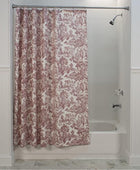 Victoria Park Toile - Cortina de ducha para baño, color rojo