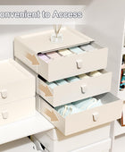 Cajón organizador de ropa interior, cajón de sujetadores de plástico con 1...