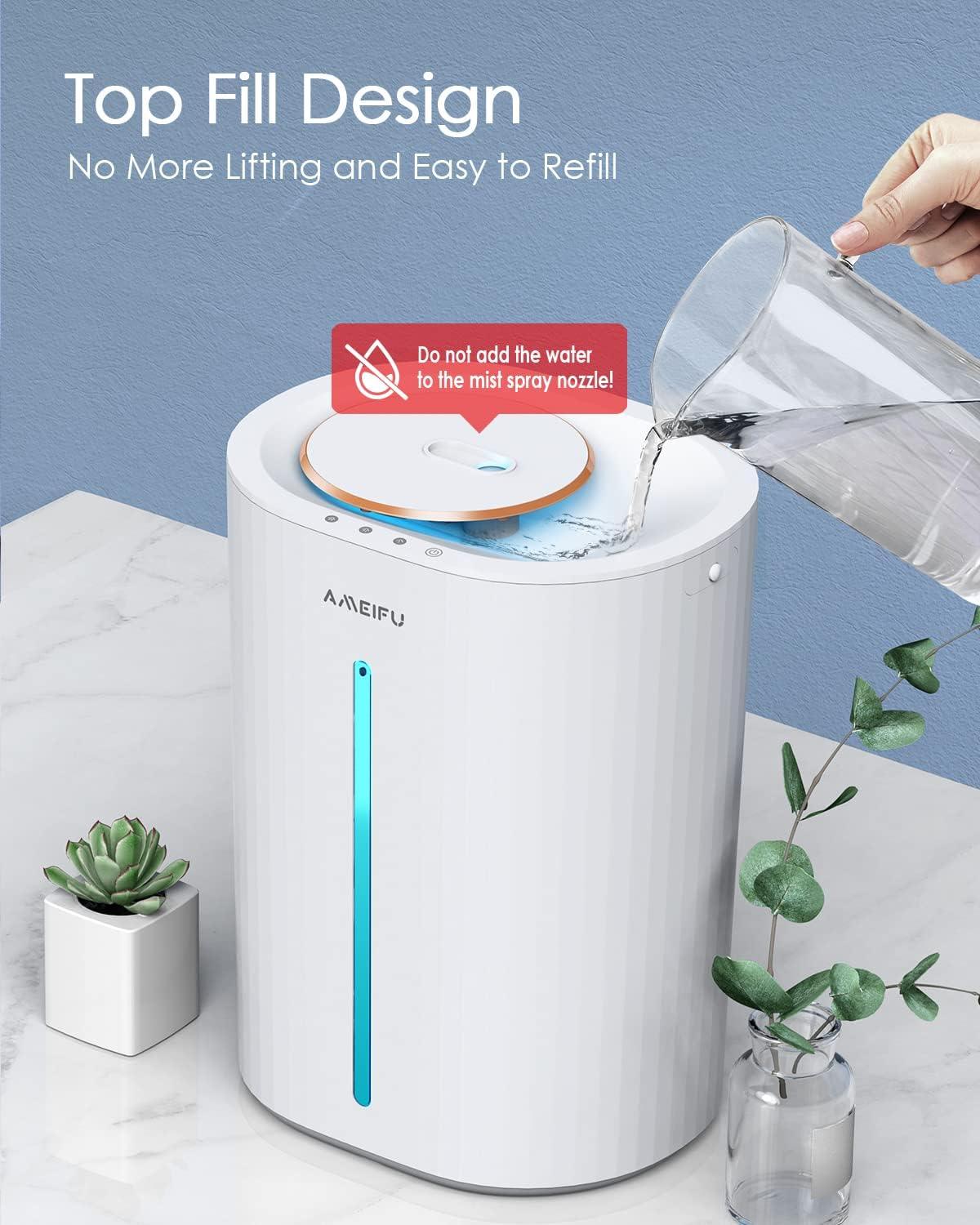Humidificadores mejorados de 6.5L para habitaciones grandes, humidificadores