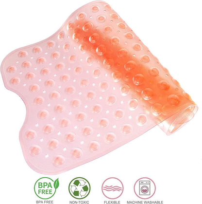Tapetes para bañera de ducha, antideslizante, 39 x 16 pulgadas, tapete de ducha