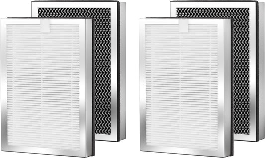 Filtros de repuesto para purificador de aire, paquete de 4 unidades compatibles...