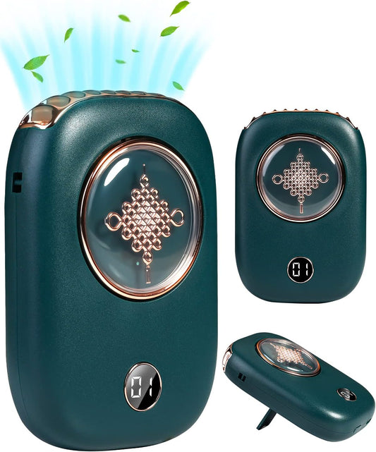 AICase Mini ventilador de cuello personal recargable portátil con batería de 3...
