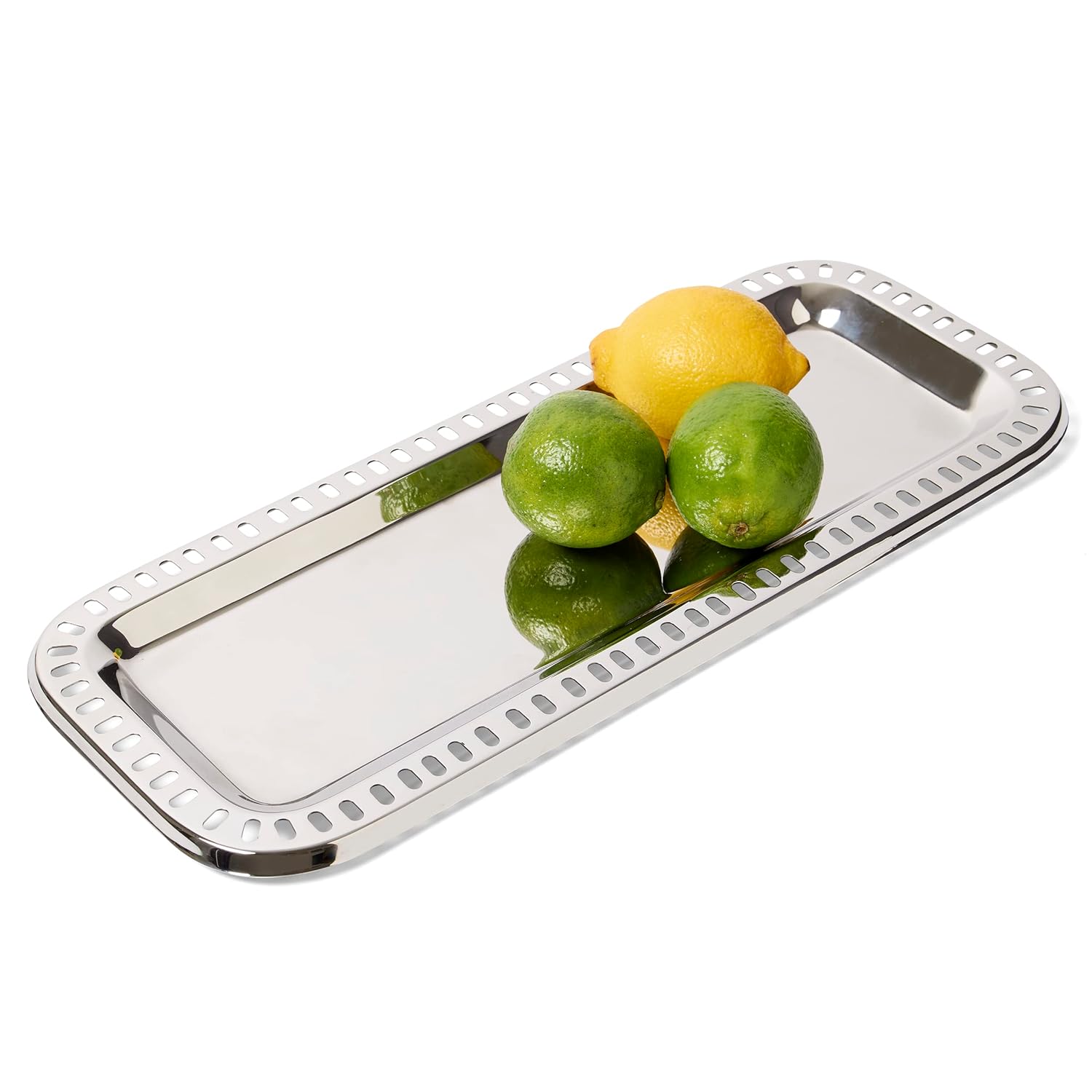 Elegance Arden - Bandeja de tocador con perforación, 15 x 6.5 pulgadas,...
