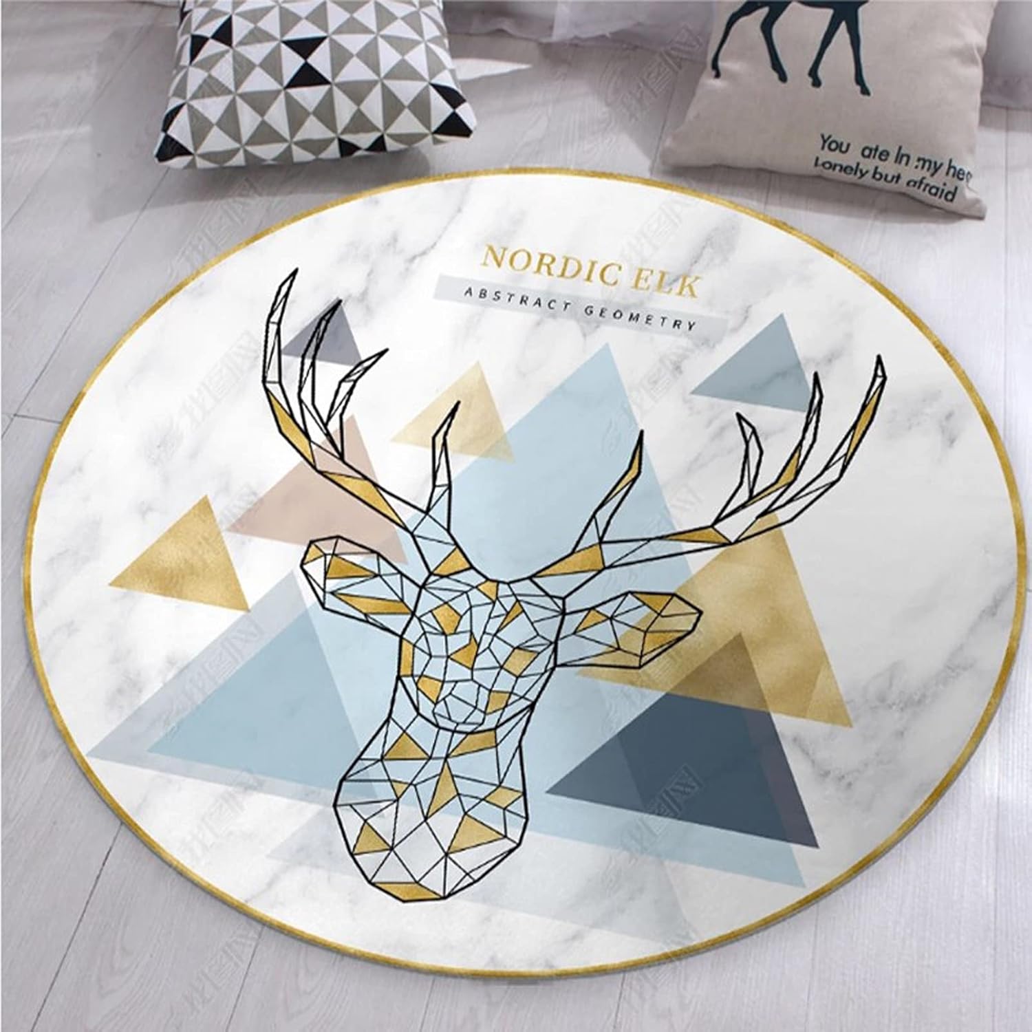 Creativity Round Rugs 80cm 100cm 120cm 140cm 160cm 180cm 200cm Circular Carpet...