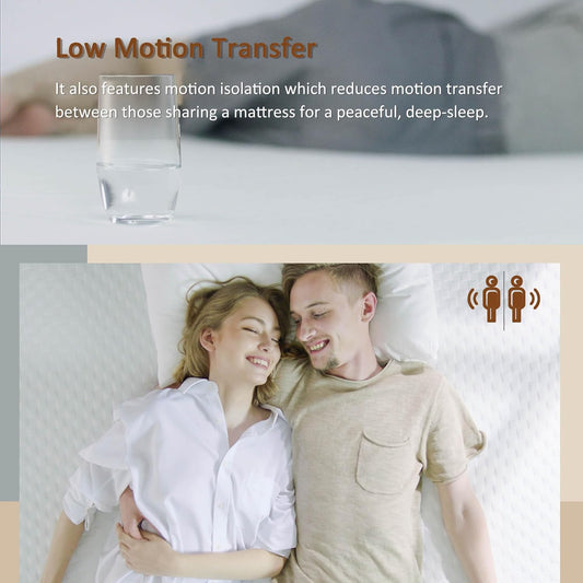 Colchón tamaño matrimonial, colchón de espuma viscoelástica de gel de 8