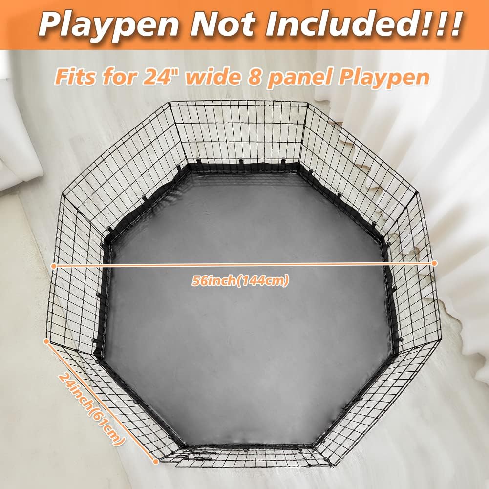 PJYuCien Almohadilla inferiorcubierta superior para corralito para perros, se...