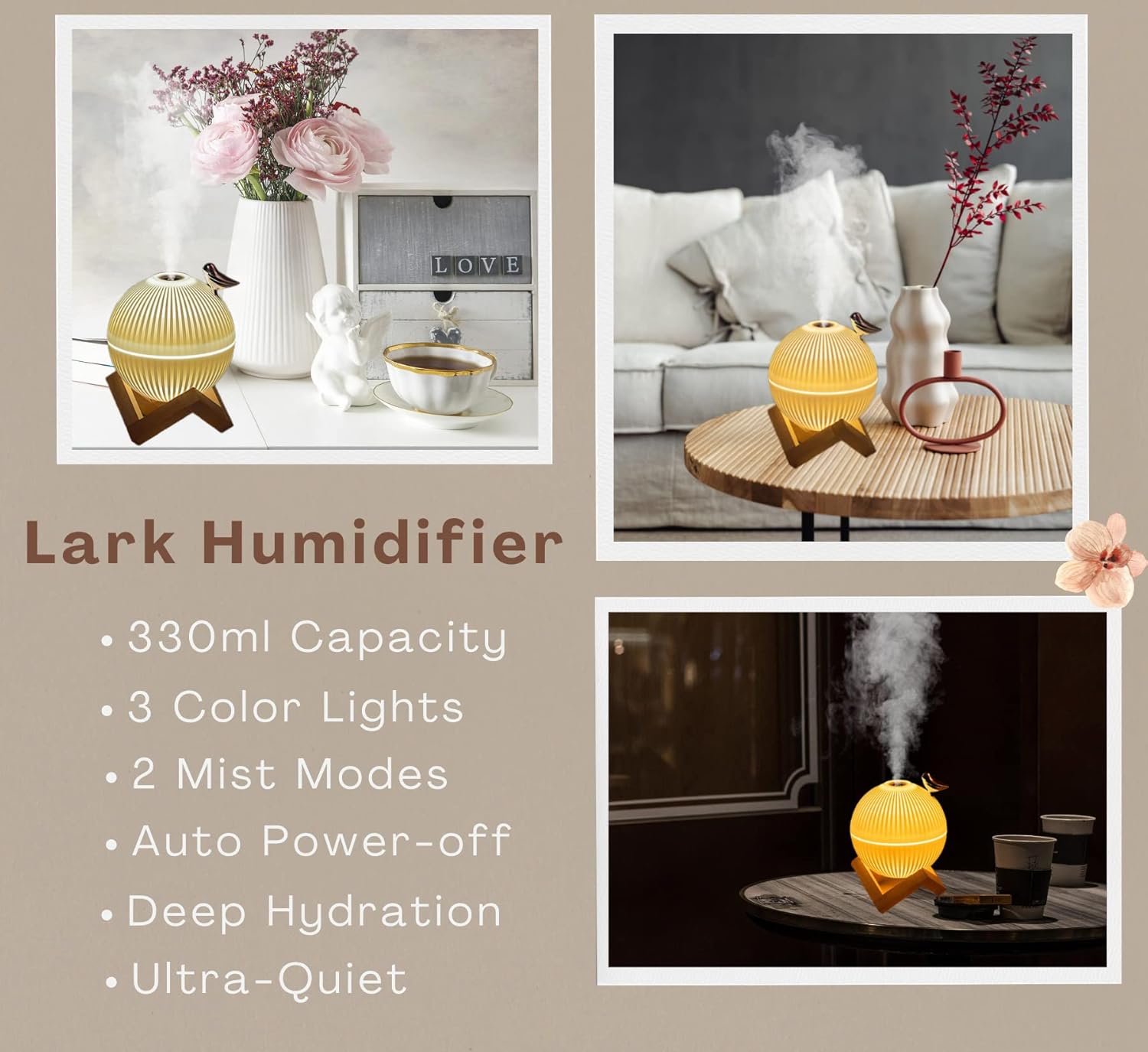 Mini humidificador de niebla fría. Lindo humidificador de aire pequeño portátil...