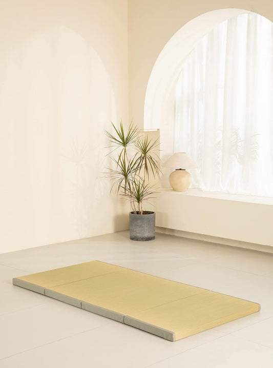 Tapete grueso de tatami individual XL, cama de tatami japonés con bolsa de