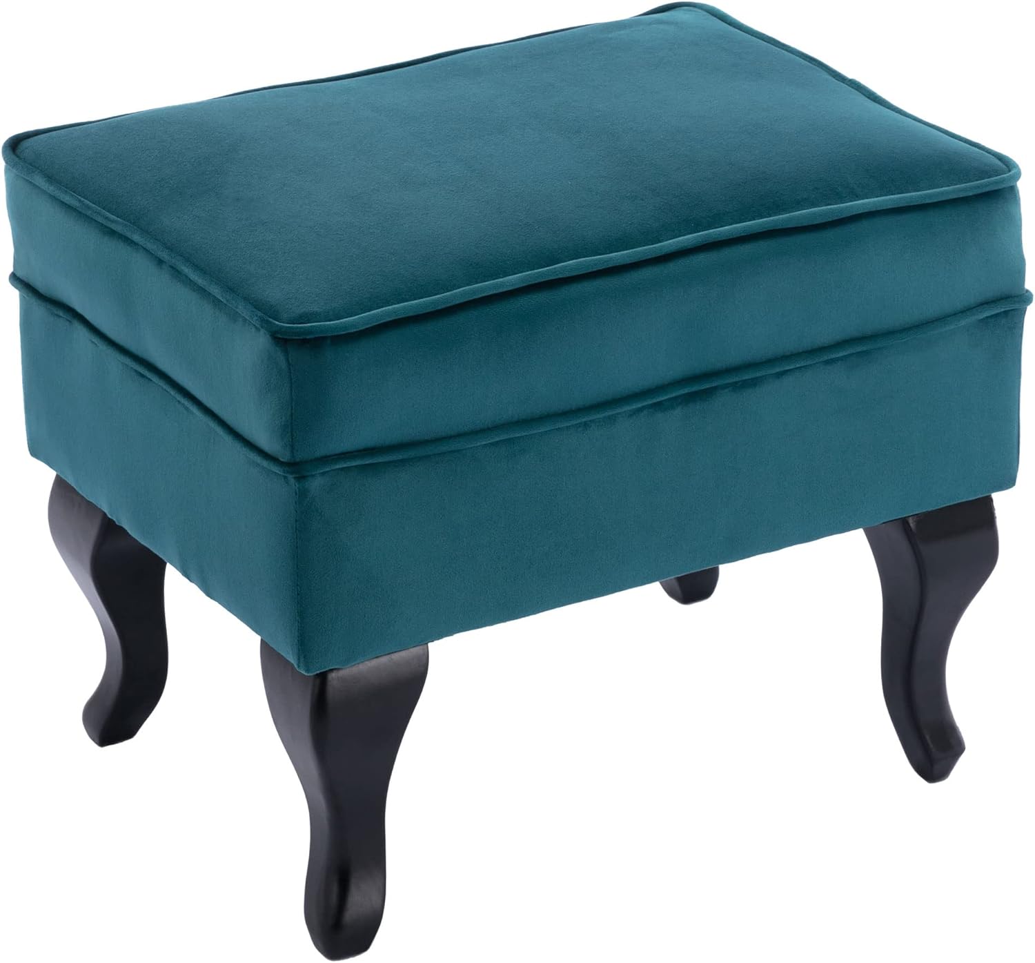 Sillón decorativo con otomana, de mediados de siglo, moderno, respaldo capitoné...