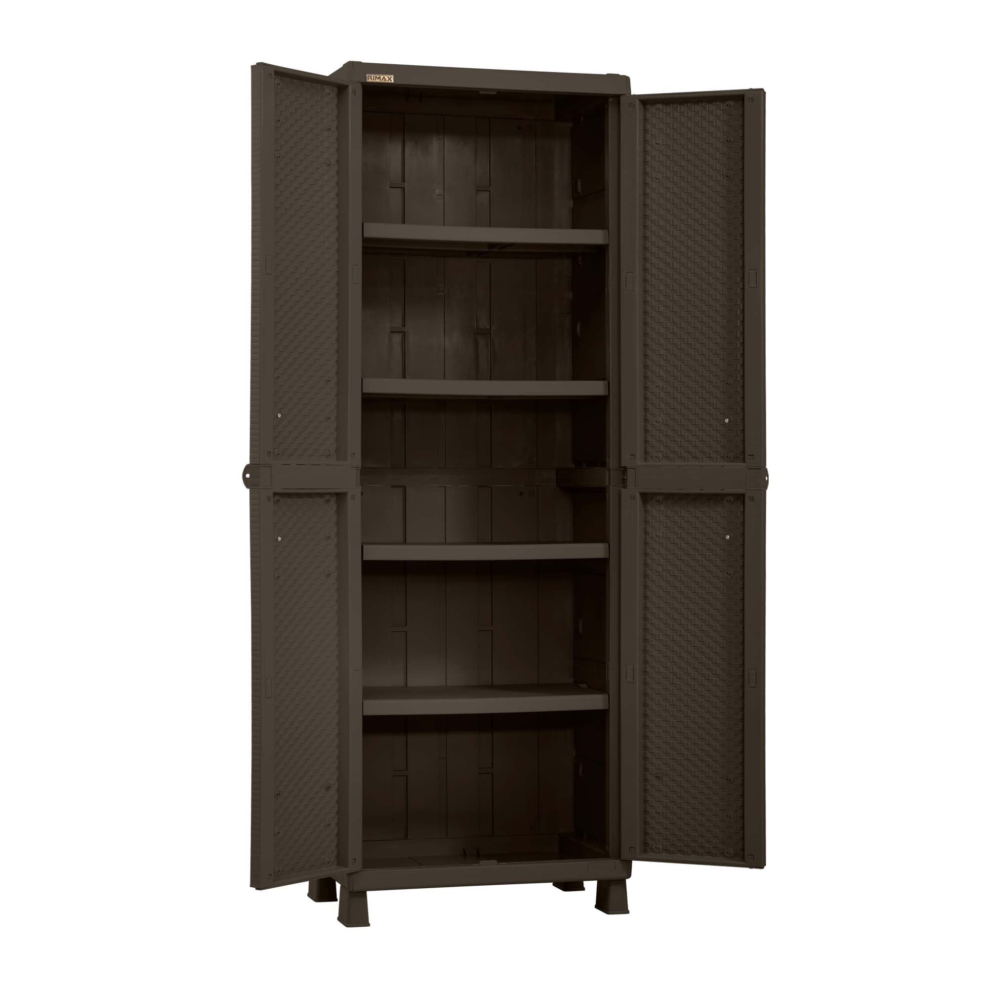 Armario Grande Apariencia Rattan Wengue