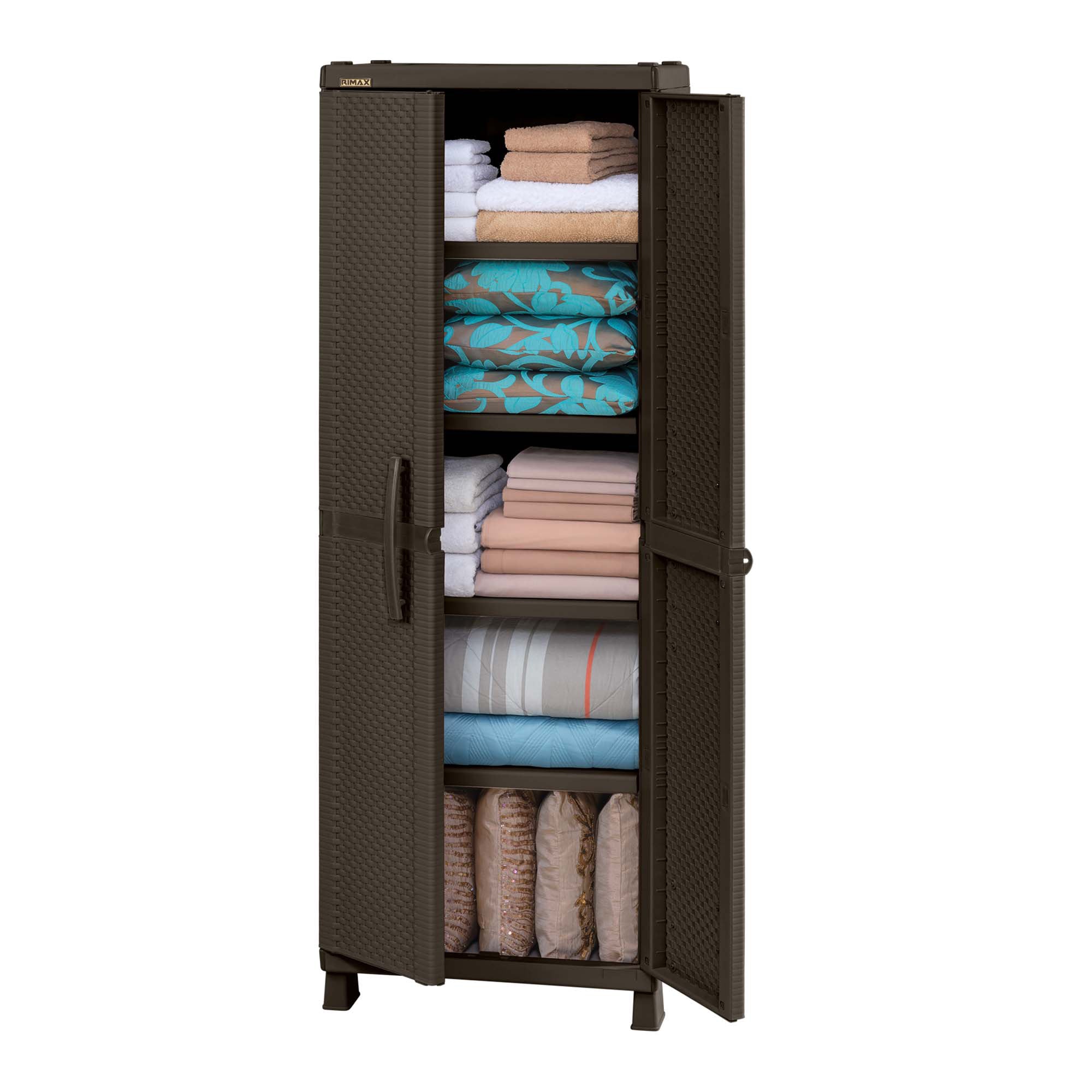 Armario Grande Apariencia Rattan Wengue