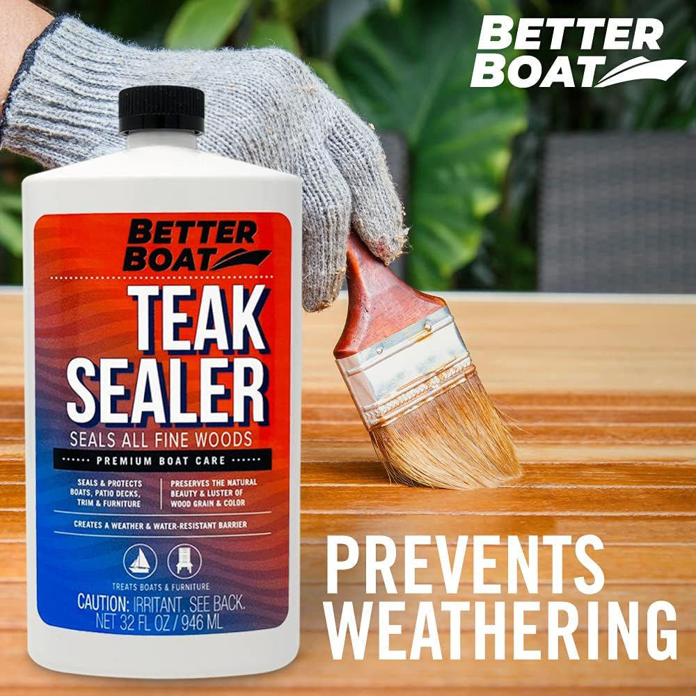 Limpiador de teca para madera, aceite de teca o sellador de teca para barcos,...