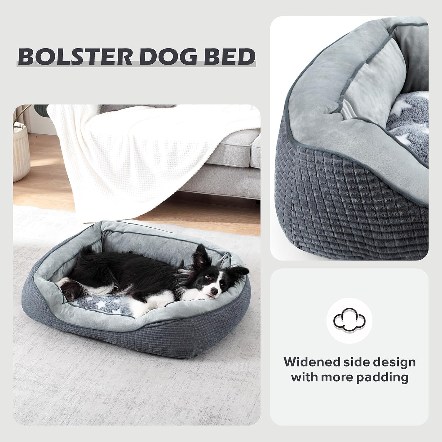 SIWA MARY Camas para perros pequeños y gatos, sofá cama lavable para perros con...